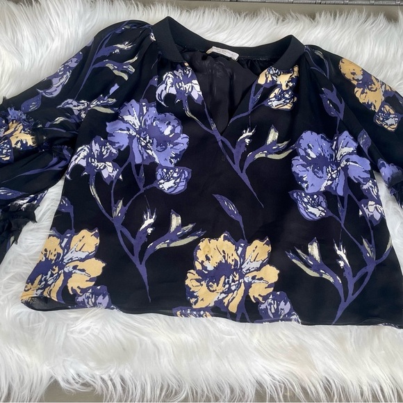 Ramy Brook Printed Puff Sleeve Blouse - Floral Print - Size Medium? - Picture 1 of 9